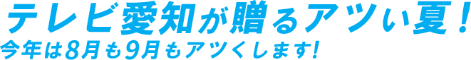 テレビ愛知が贈るアツい夏！