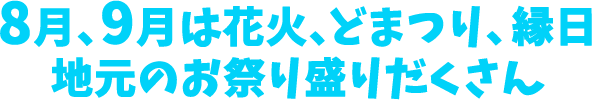 テレビ愛知が贈るアツい夏！8月、9月は花火、どまつり、縁日、地元のお祭り盛りだくさん