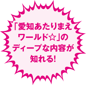 「愛知あたりまえワールド☆」のディープな内容が知れる！