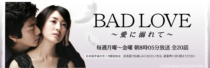 BAD LOVE 韓国ドラマ 毎週月曜～金曜 朝8:05～9:00放送
