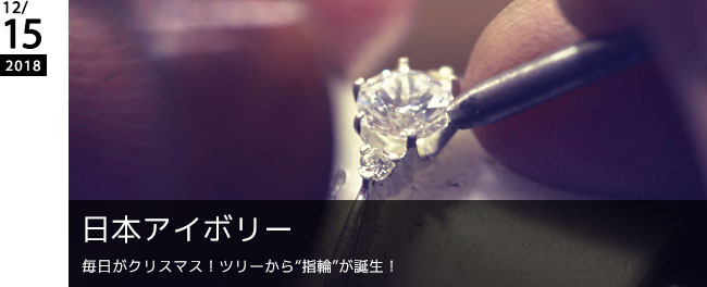 日本アイボリー 毎日がクリスマス！ツリーから“指輪”が誕生！