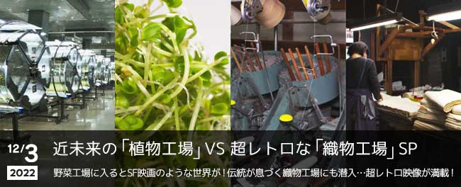 近未来の「植物工場」VS超レトロな「織物工場」SP